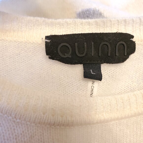 Quinn Polka Dot Metallic Cashmere Sweater - Picture 4 of 5